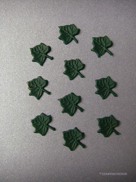 Verzierwachs, Wachsmotiv, Blatt, Efeu oder Wein 10er Set